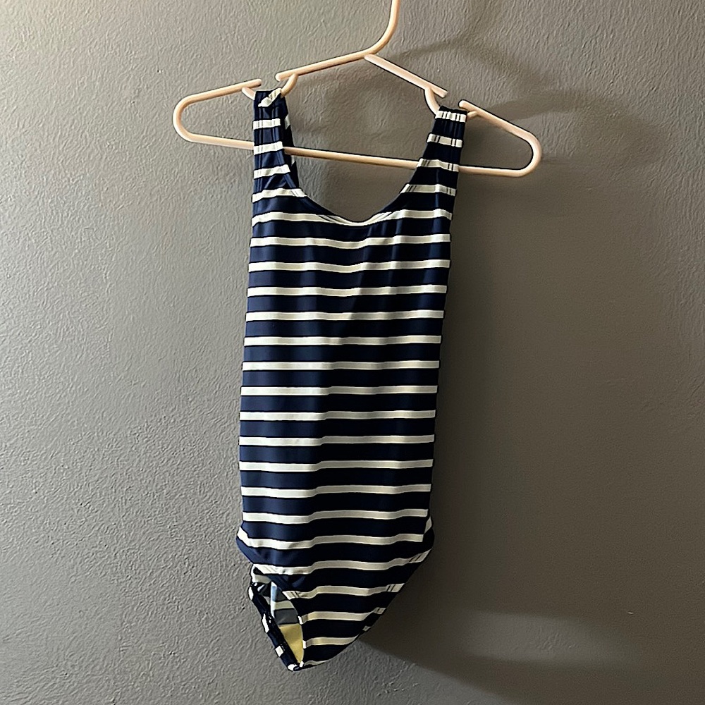Lands’ End Striped Toddler Swimsuit